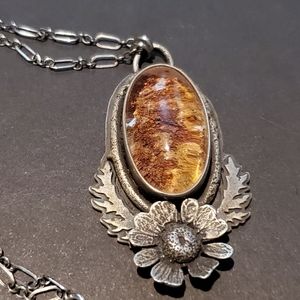 Chamomile & Lodolite pendant